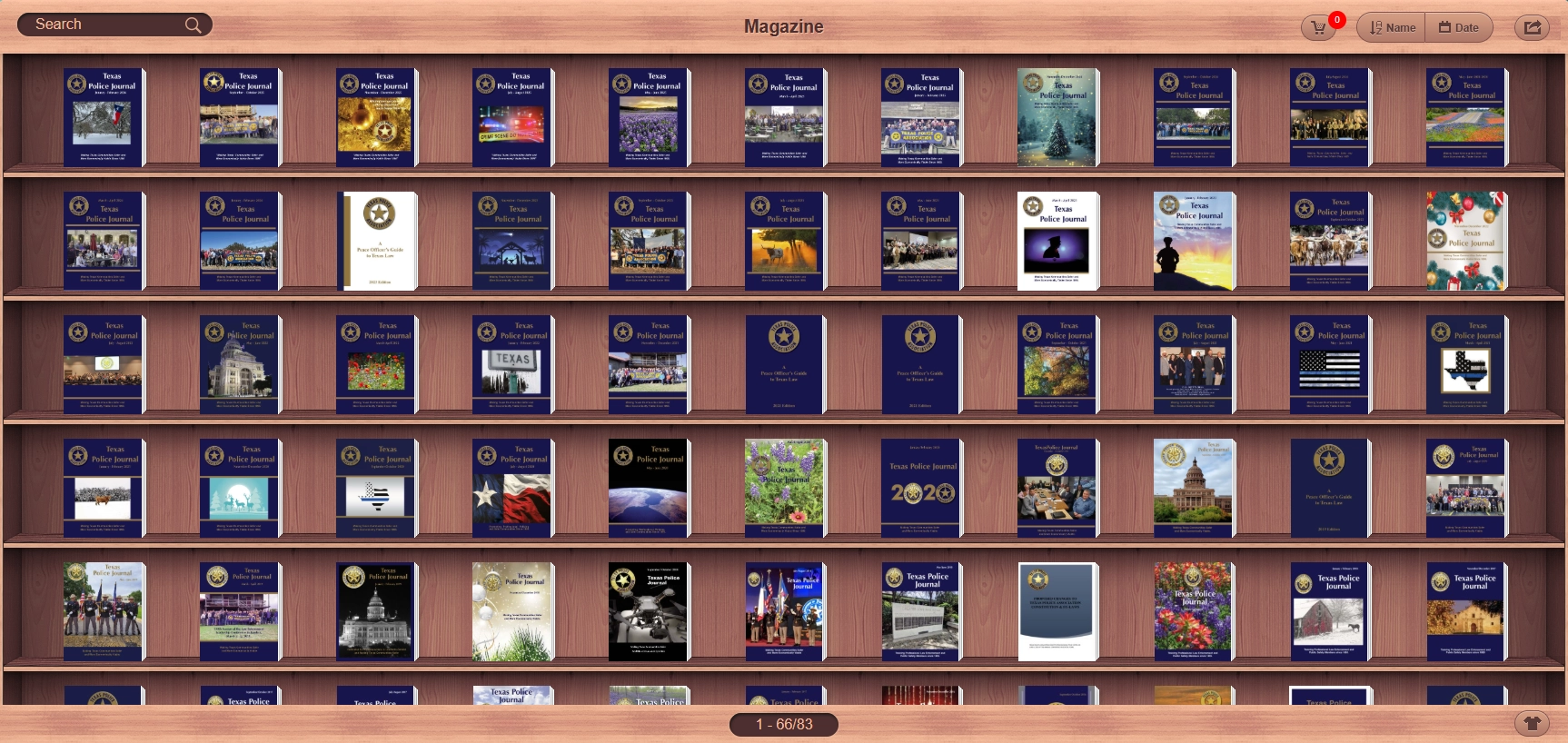 Texas Police Association Publications Shelf